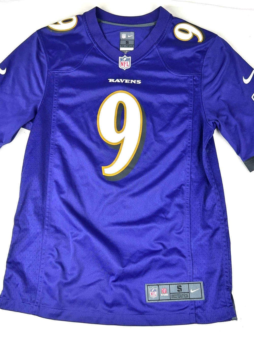 Nike On Field Justin Tucker Baltimore Ravens Jersey Men's Size Small Purple NFL